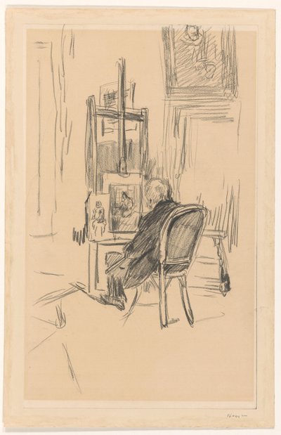 Jozef Israels dans son atelier - Isaac Israels