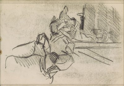 Homme couché, peut-être endormi - Isaac Israels