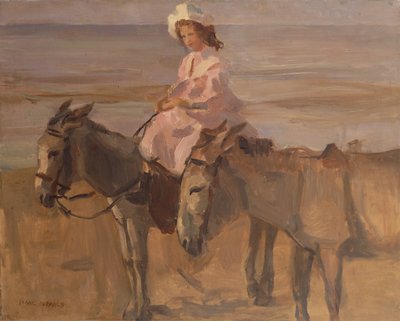 Sur la plage de Scheveningen (huile sur toile) - Isaac Israels