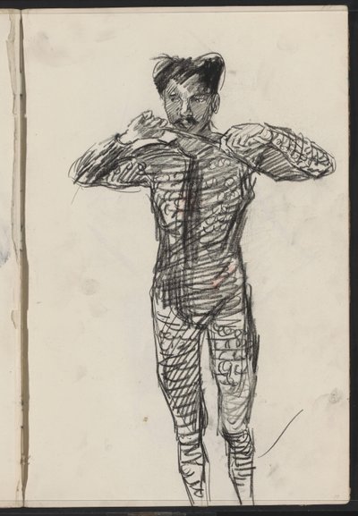 Homme debout en costume, peut-être un artiste - Isaac Israels