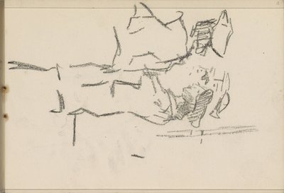 Quatre figures avec couvre-chefs, de profil - Isaac Israels