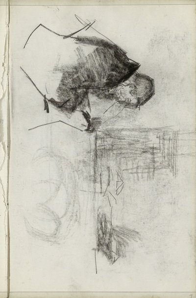 Homme assis, de profil - Isaac Israels