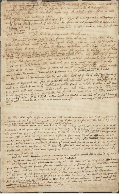 La Chasse au Lion Vert, verso, c.1700 - Isaac Newton