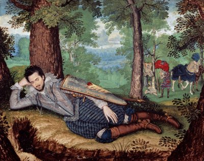 Edward Herbert, 1er Baron Herbert de Cherbury, vers 1610-14 - Isaac Oliver