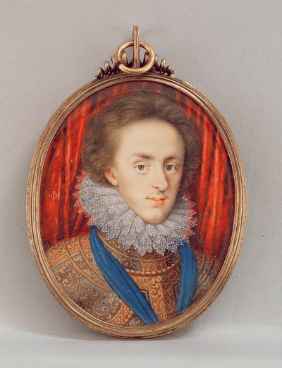 Portrait de Henry, Prince de Galles (1594-1612) vers 1610 - Isaac Oliver