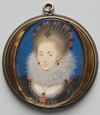 Portrait de Lucy Russell, comtesse de Bedford, née Harrington, 1612 - Isaac Oliver
