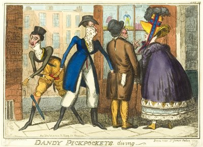 Dandy Pickpockets Diving - Isaac Robert Cruikshank