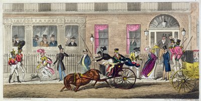 Extérieur de Fishmongers Hall, une panne régulière, 1824 - Isaac Robert Cruikshank