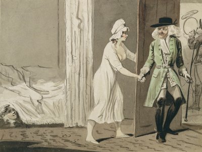 Le cocu part pour la chasse, c.1800 - Isaac Robert Cruikshank