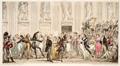 Le bal des Cypriens aux Argyle Rooms, de The English Spy, pub. 1824 - Isaac Robert Cruikshank