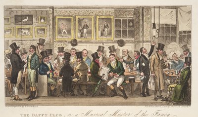 Le Club Daffy, ou un Rassemblement Musical de la Fantaisie, de The English Spy - Isaac Robert Cruikshank