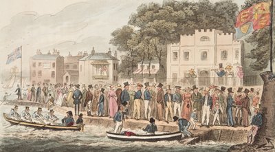 La Promenade à Cowes, de The English Spy - Isaac Robert Cruikshank