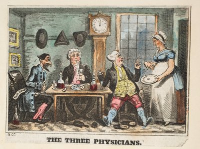 Les Trois Médecins, c.1824 - Isaac Robert Cruikshank