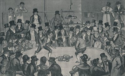 Au Royal Cockpit, 1821 - Isaac, Robert and George Cruikshank