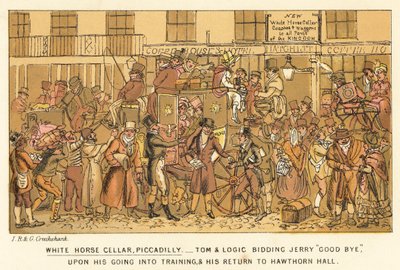 White Horse Cellar, Piccadilly - Isaac, Robert and George Cruikshank