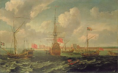 Le Yacht Royal au large de Sheerness, c.1680 - Isaac Sailmaker