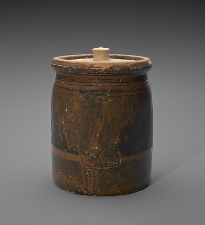 Pot avec couvercle, vers 1873-1882 - Isaac Suttles Pottery