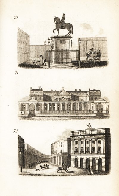 Charing Cross, Carlton House et le Quadrant, Regent Street - Isaac Taylor