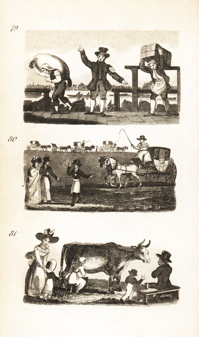 Waterman, porteur de billets, porteur de la confrérie, station de taxis et lait frais de la vache - Isaac Taylor