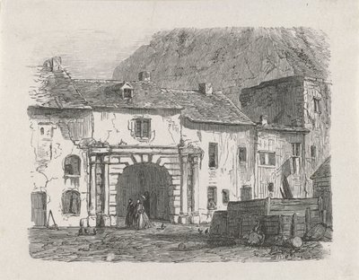 Porte dans la banlieue de Claussen de la ville de Luxembourg - Isaac Weissenbruch