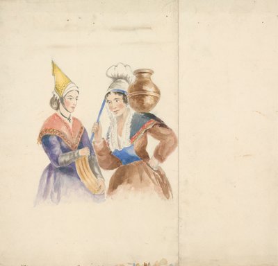 Deux femmes en costume coloré - Isaac Weld