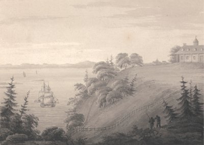 Vue de Mount Vernon, la résidence du général Washington - Isaac Weld