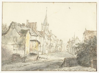 Rue dans un village ou une ville - Isaac van Ostade