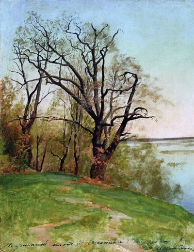 Chêne sur la rive, 1887 - Isaak Ilyich Levitan