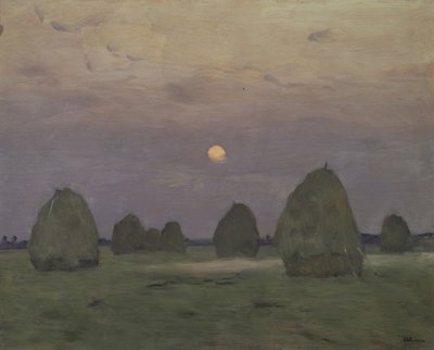 Crépuscule. Les meules de foin, 1899 - Isaak Ilyich Levitan