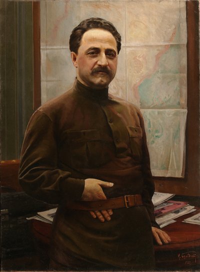 Portrait de Grigory Sergo Ordzhonikidze 1886-1937, 1929 - Isaak Israilevich Brodsky