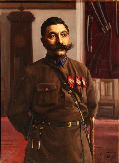 Portrait de Semyon Mikhailovich Budyonny 1883-1973, 1929 - Isaak Israilevich Brodsky
