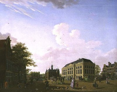Vue sur la Leidseplein à Amsterdam, 1778 - Isaac Ouwater
