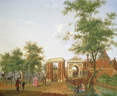 Vue de la Zylpoort, Harlem, 1780 - Isaac Ouwater