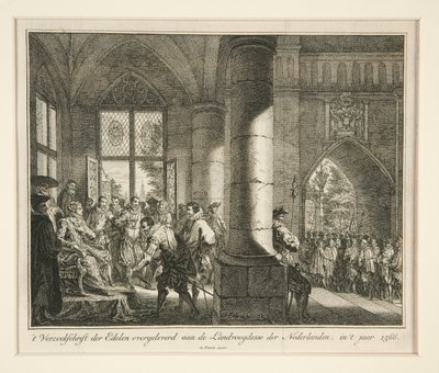 Verzoekschrift der Edelen overgeleverd aan de Landvoogdene der Nederlanden, in - Isaak Tirion