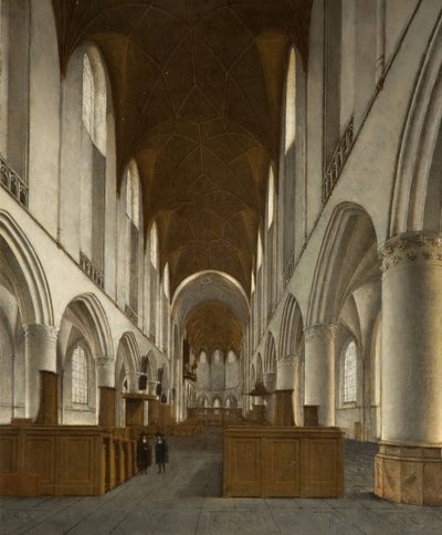 Intérieur de Saint Bavo, Haarlem, 1680 - Isaak van Nickele