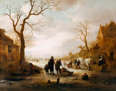 Un canal en hiver - Isack van Ostade