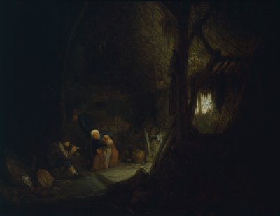 Famille de paysans dans une grange - Isack van Ostade