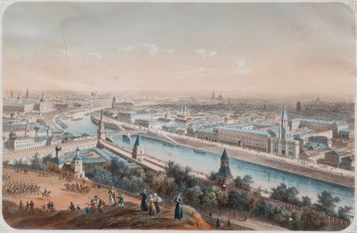 Vue panoramique de Moscou, années 1820 - Isidore Laurent Deroy