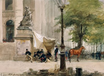 Campement sur la Place de la Boure, 4 juin - Isidore Pils