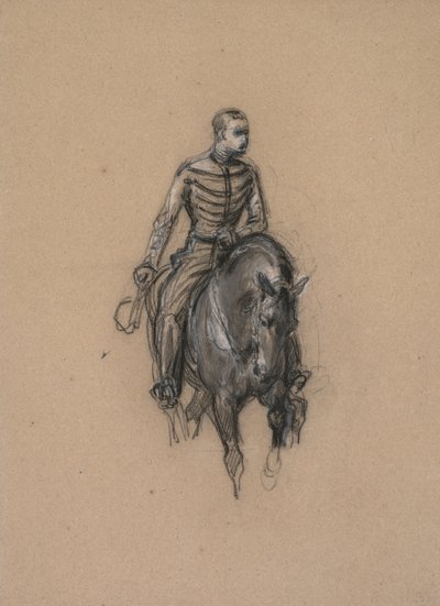 Militaire à cheval, vers 1860 - Isidore Pils