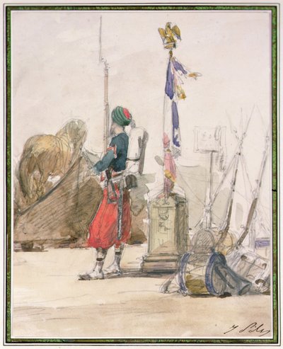 Soldat en garde - Isidore Pils
