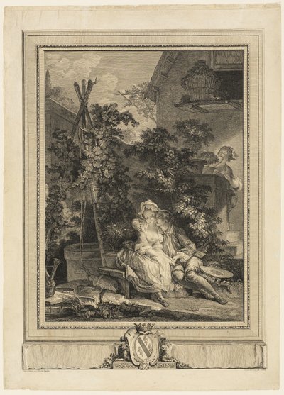 Le jardinier amoureux - Isidore Stanislas Helman