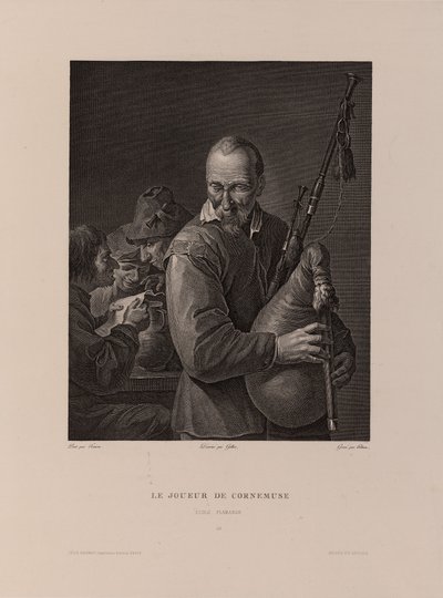 Le joueur de cornemuse - Isidore Stanislas Helman