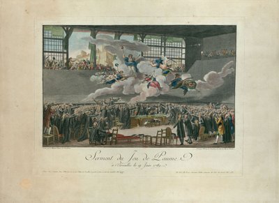 Le Serment du Jeu de Paume le 20 juin 1789 - Isidore Stanislas Helman
