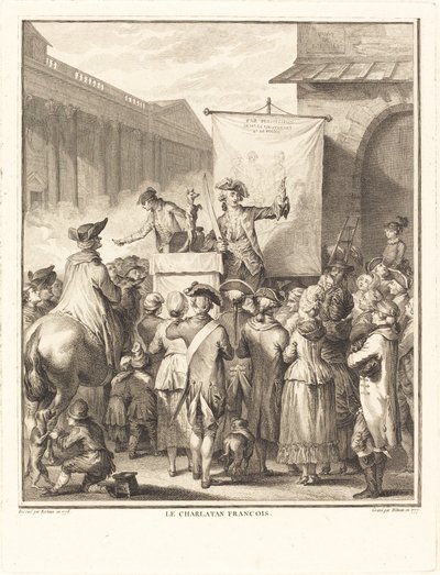Le charlatan français - Isidore Stanislas Helman after Jean Duplessi Bertaux