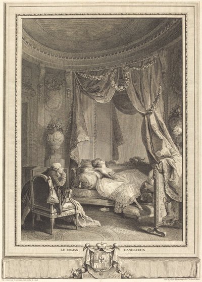 Le roman dangereux - Isidore Stanislas Helman after Nicolas Lavreince