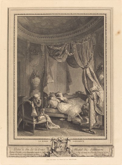 Le roman dangereux - Isidore Stanislas Helman after Nicolas Lavreince