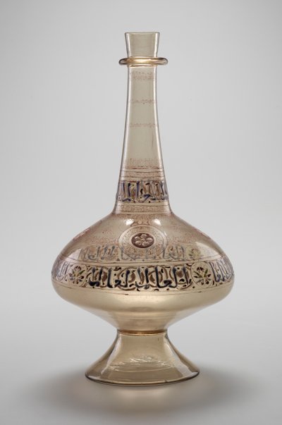 Bouteille, commandée par Dawud, Sultan Rasulide du Yémen, Dynastie Mamelouke, 1296-1321 - Islamic School