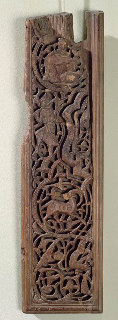 Panneau sculpté décoré d