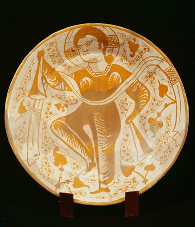 Assiette décorée avec figure de saint - Islamic School